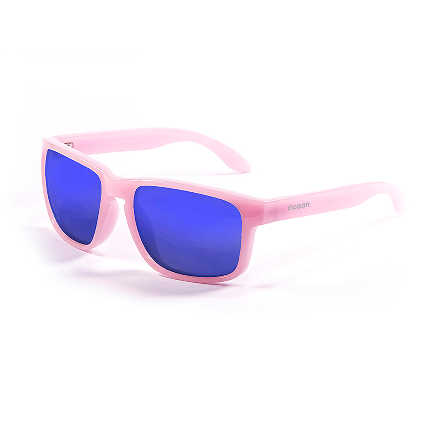 Occhiali da sole OCEAN BLUE MOON - montatura rosa con lenti Revo blu