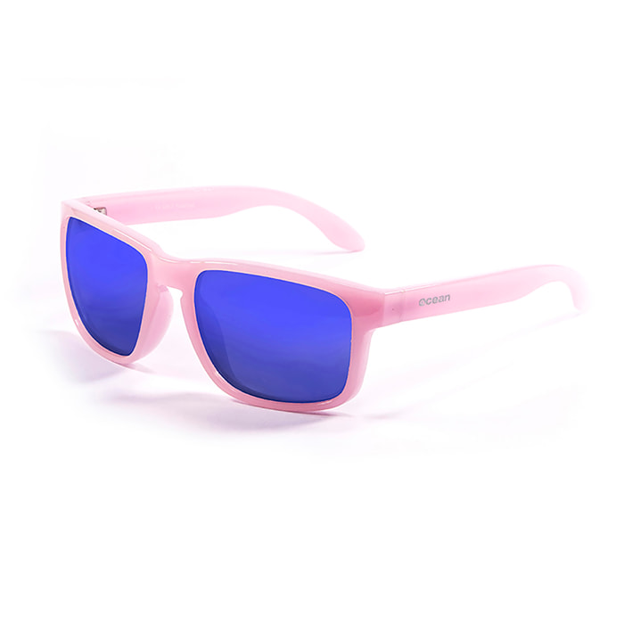 Occhiali da sole OCEAN BLUE MOON - montatura rosa con lenti Revo blu
