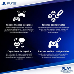 Manette SONY Dualsence Edge PS5 Midnight noir