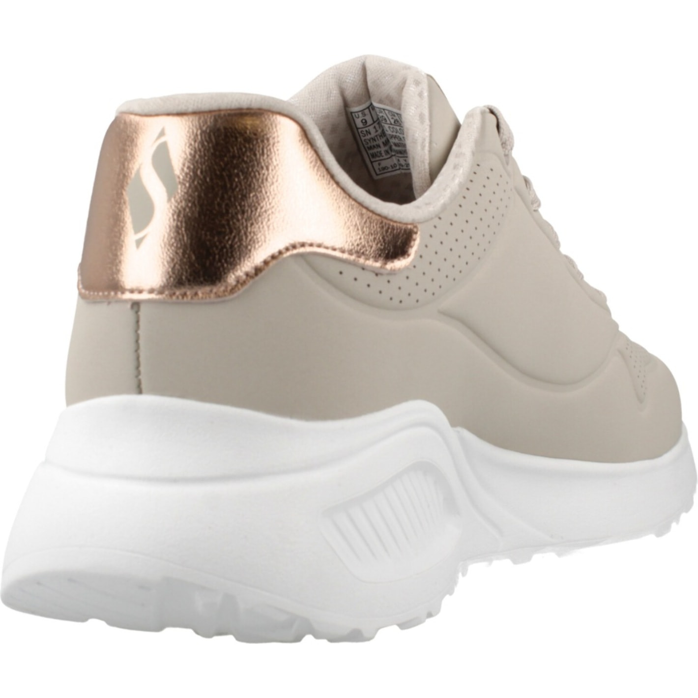 Sneakers De  Mujer Uno Lite Shimmer Along Beis