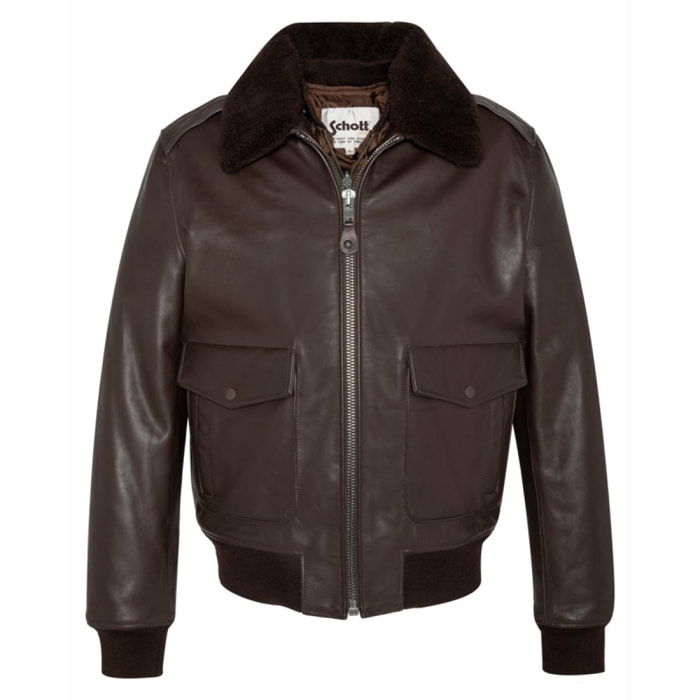 LCFLYW22 PILOT JACKET COW NAKED 184 Marrone