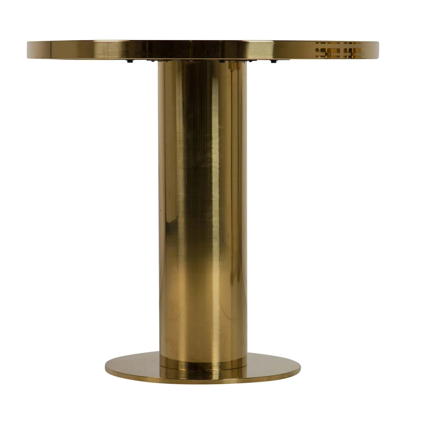Mesa Comedor Acero Inoxidable Dorado 80x80x75 Cm