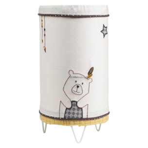 Luminaire enfant à poser en coton beige