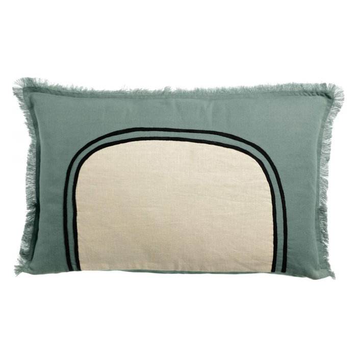 Coussin bicolore Laly