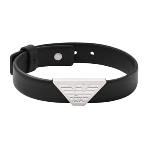 Bracciale Emporio Armani Pelle Nero