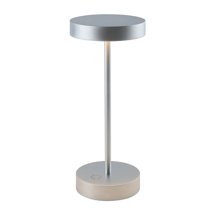 Lampe de table sans fil SANDY MINI Chrome H25 cm