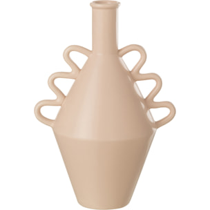 J-Line vase Vague Anse Dolomie - poterie - rose - large - 32 cm de hauteur