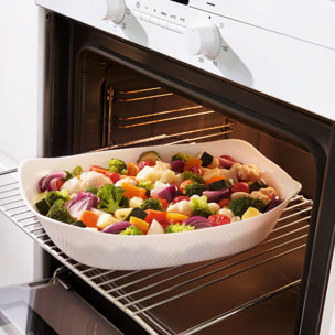Fuente de horno blanca 34 x 25 cm Smart Cuisine Wavy - Luminarc
