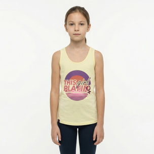 Canotta palestra da donna FEPLA gialla