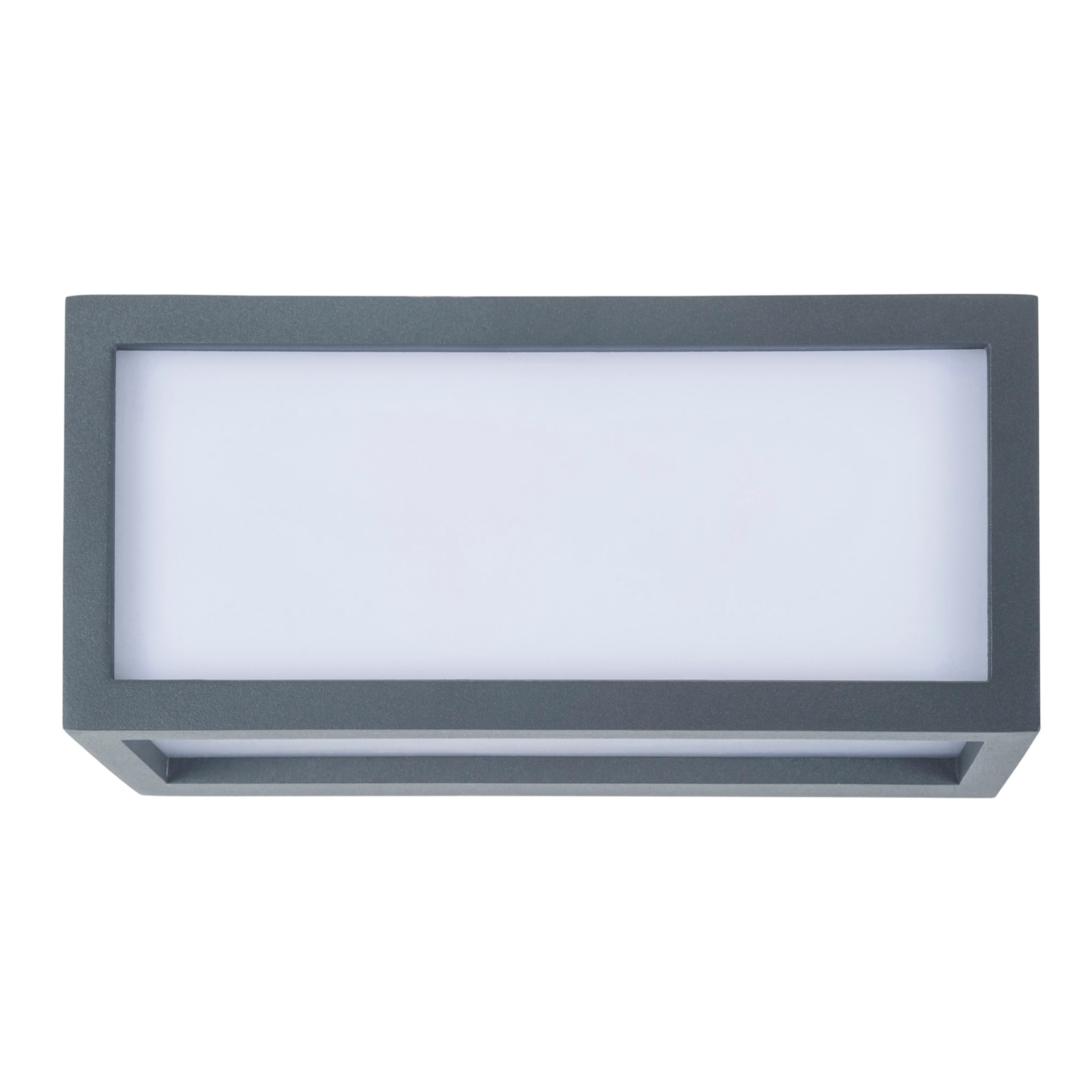 Forlight Quanta aplique exterior negro rectangular para bombilla E27