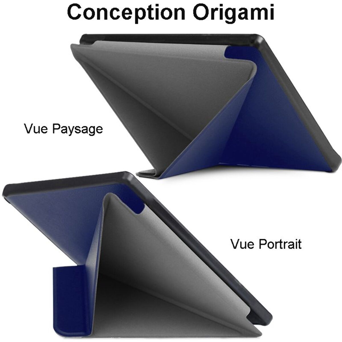 Etui IBROZ Origami Kobo Libra Colour 2024 bleu
