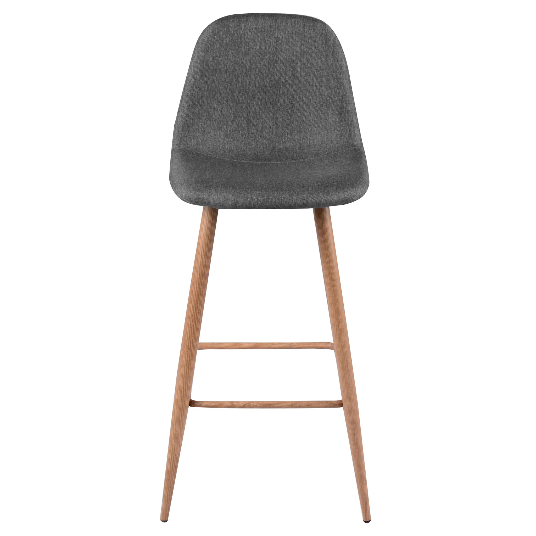 Lot de 2 chaises de bar 72.5 cm en tissu gris - Fredrik
