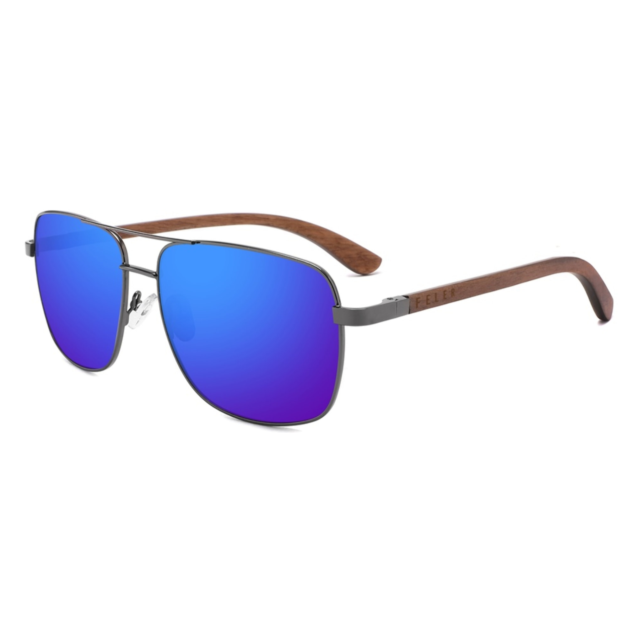 Gafas de Sol Feler 1706M-2 Polarizadas de Madera Unisex 62 mm