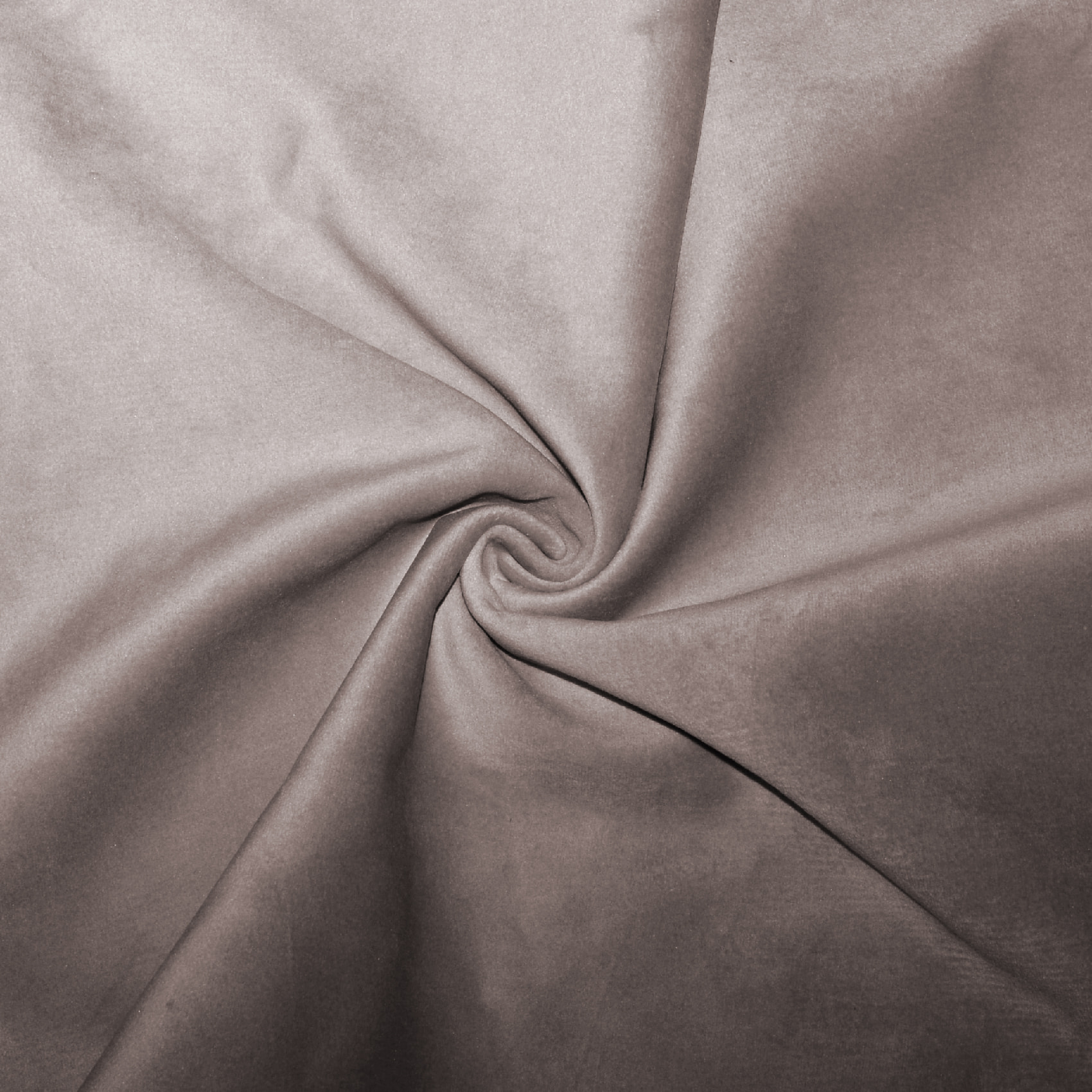 Tissu en velours doublé polaire - Taupe