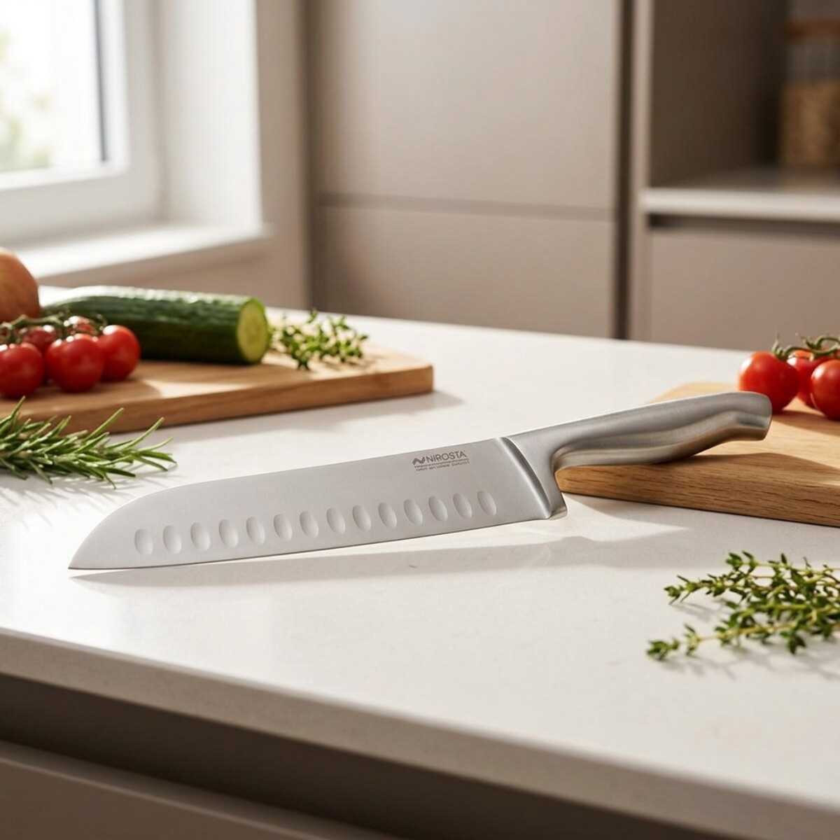Couteau de cuisine Santoku lame de 18 cm Nirosta Star