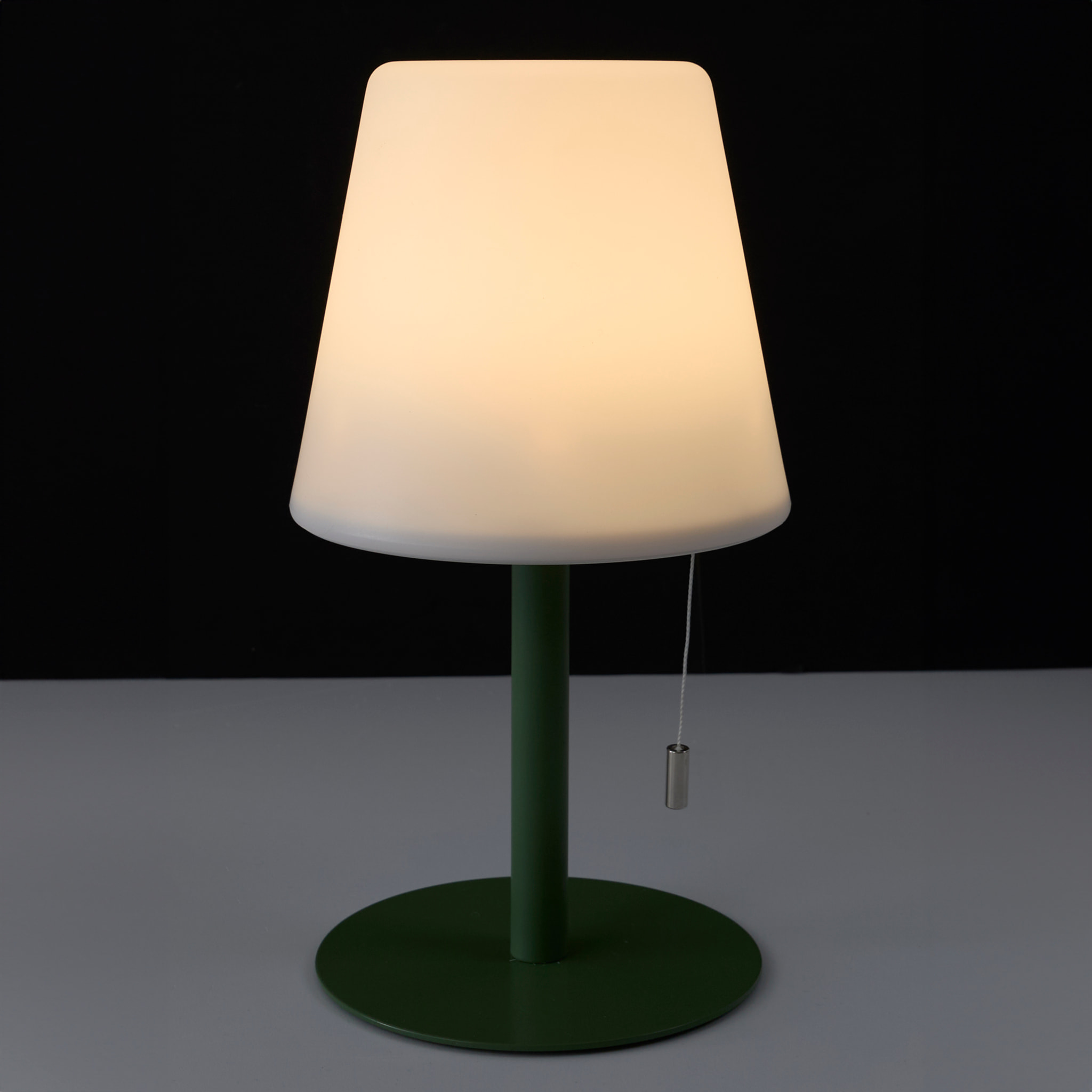 Lampe De Table Vert Rechargeable Usb Ip44 H30cm