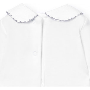 Body bebé manga corta cuello piqué