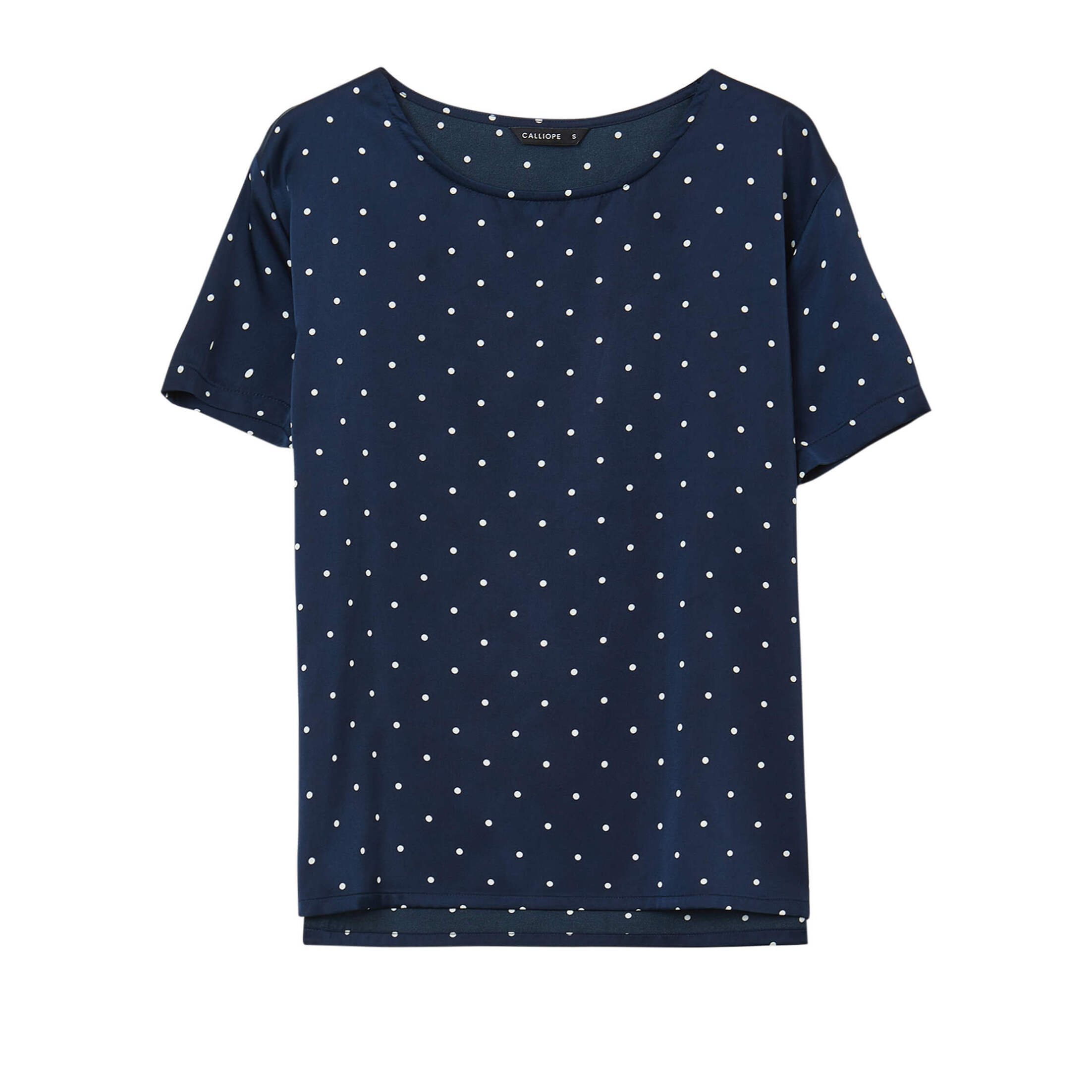 Blusa a pois in raso