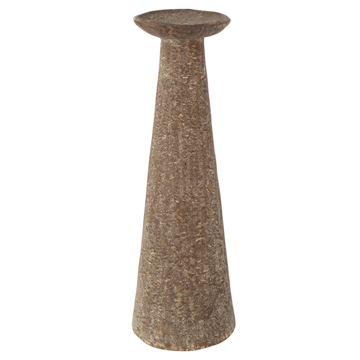 J-Line bougeoir - aluminium - brun - small