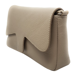 Chicca Borse Tracollina Donna in Pelle Fango