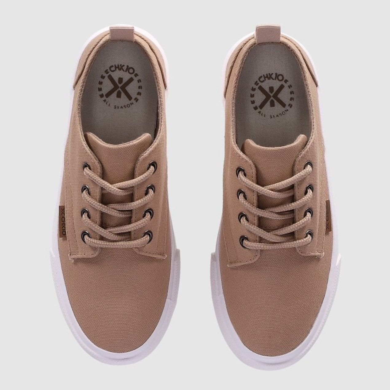 Deportivos de Tejido - Taupe - Tacón: Bajo