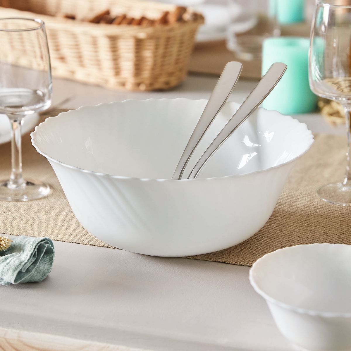 Insalatiera bianca 25 cm Feston - Luminarc