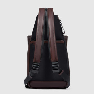 Piquadro Monospalla in pelle porta iPad®mini con portabilità a zaino, schermato con protezione RFID