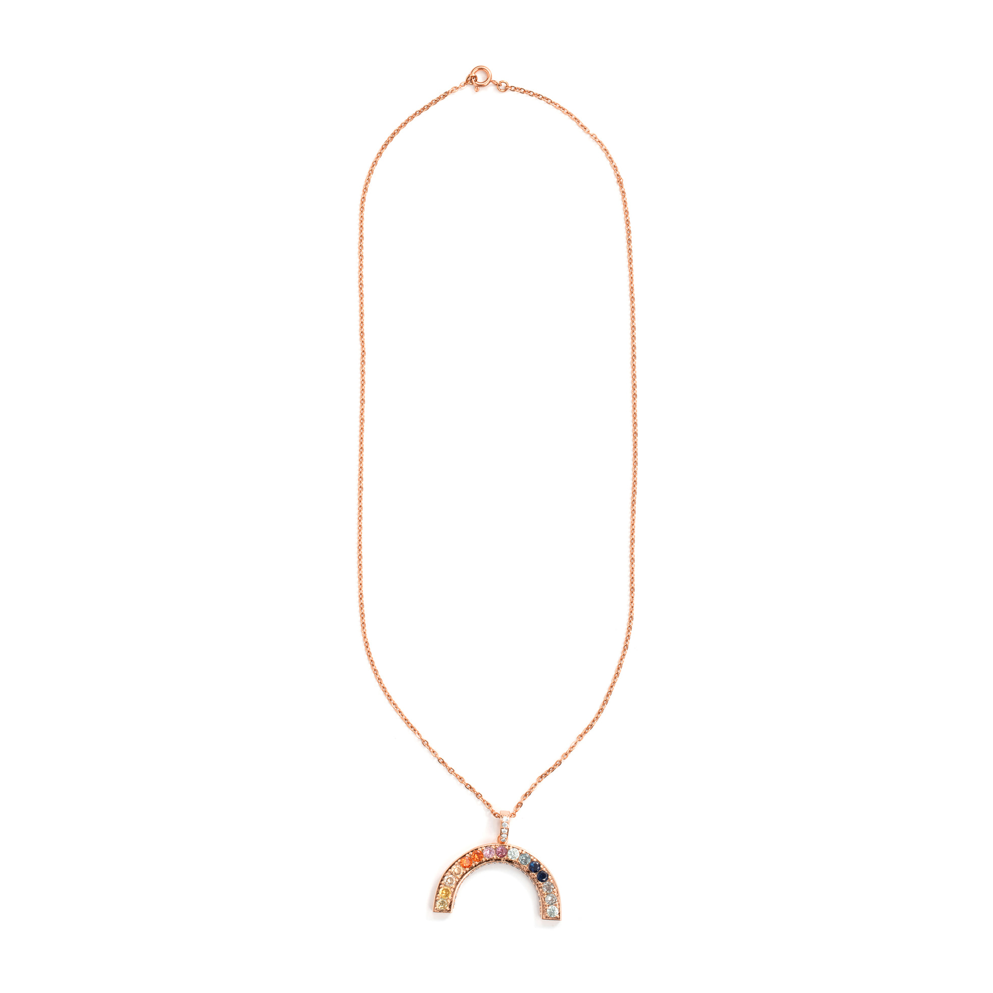 Collar Draca acabado oro rosa 18k