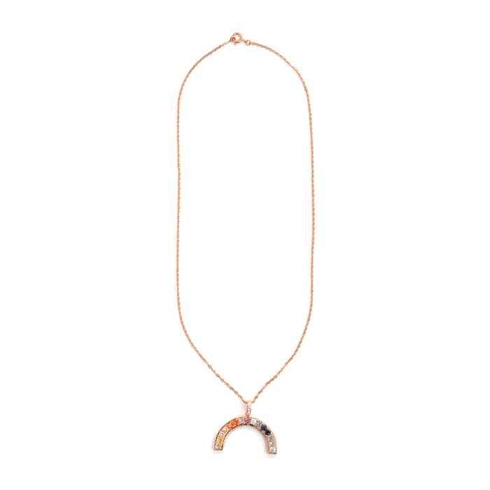 Collar Draca acabado oro rosa 18k