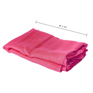 Telo di juta. Lunghezza 5 Mt - Pezzi 1 - 500X100X0,01cm - Colore: Rosa - Bianchi Dino - Decorazioni Varie