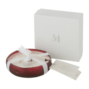 J-Line bougie parfumée M-Chic - Oud & Amber - verre - rouge - small - 15H