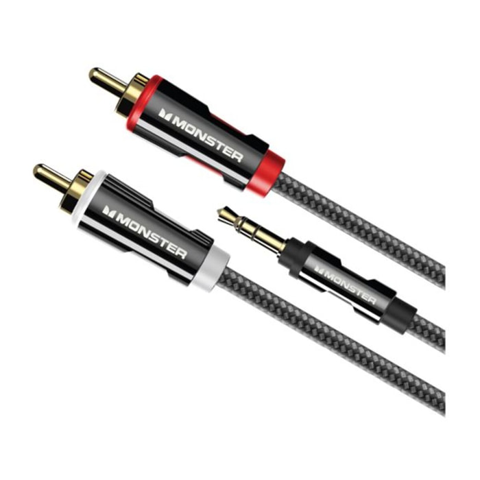 Câble Jack MONSTERCABLE 3.5MM/2 RCA 3M