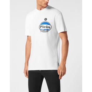 PHILIPP PLEIN Camiseta de cuello redondo y manga corta RACING