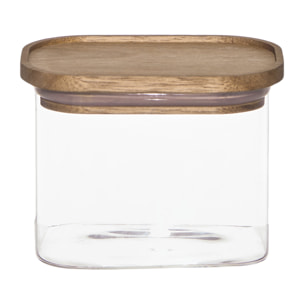 Bocal - HOME DECO FACTORY - HERITAGE - Borosilicate - Empilable - Transparent et marron