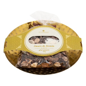 Pot - porri - plateau en métal - jasmin - 140g