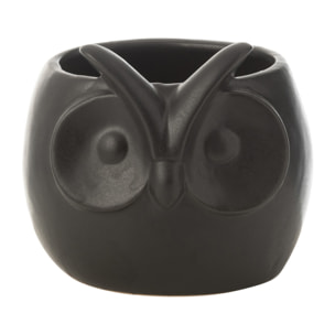 J-Line cache-pot Hibou - porcelaine - noir - large
