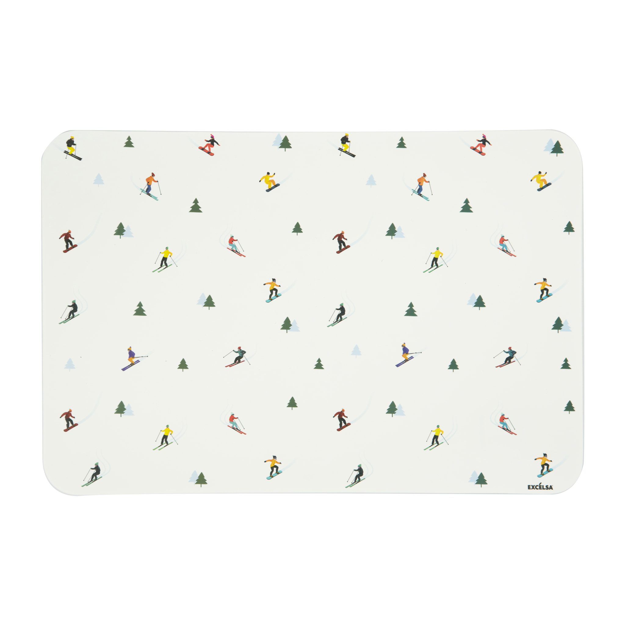 Set 6 tovagliette rettangolari Excelsa – Cortina, Polipropilene bianco