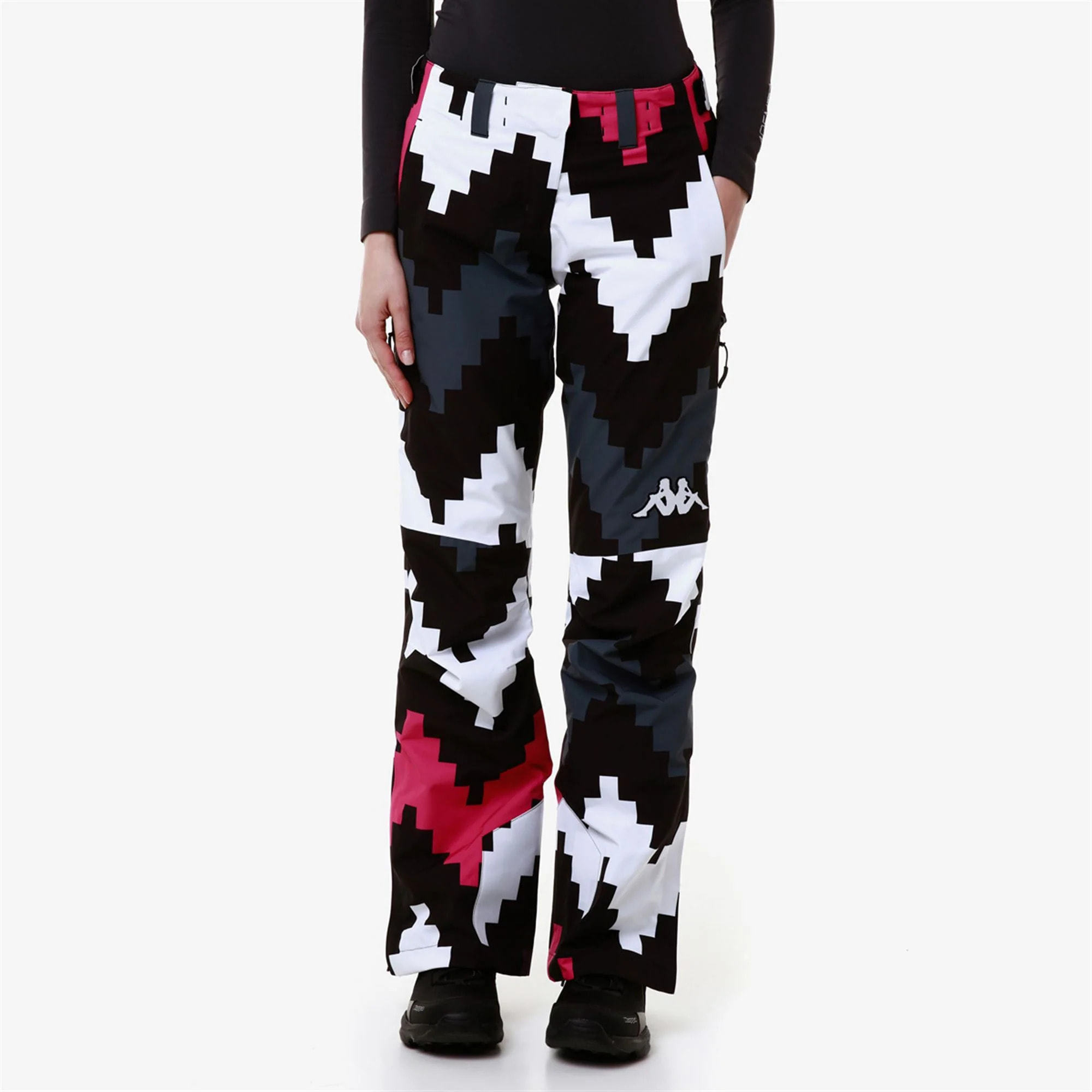 Kappa - Pantaloni Donna Nero - 6CENTO 665PG
