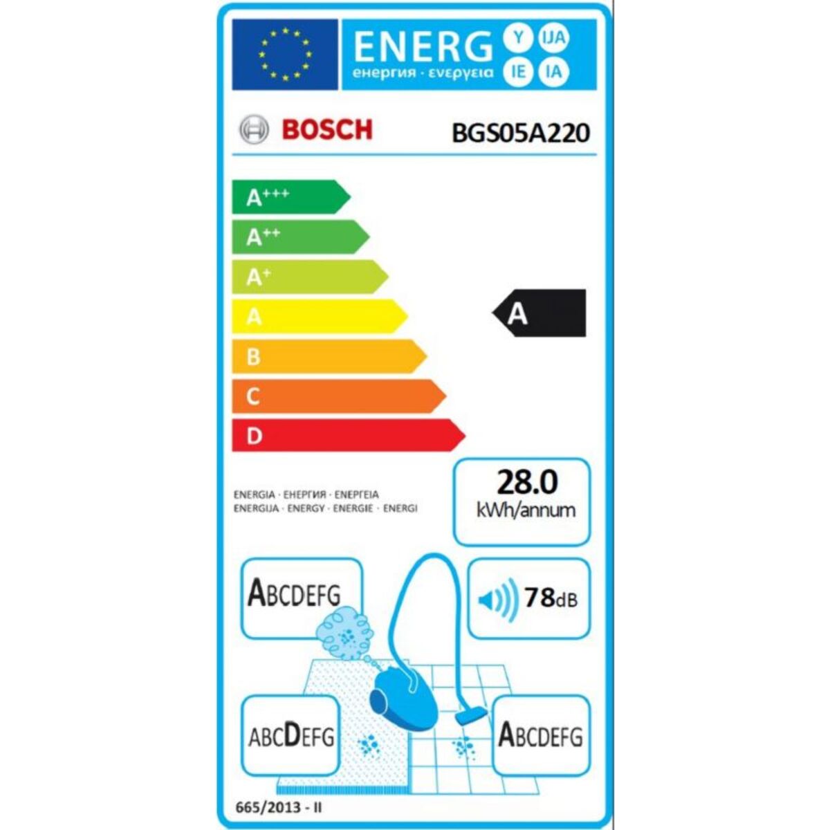 Aspirateur sans sac BOSCH BGS05A220 serie 2