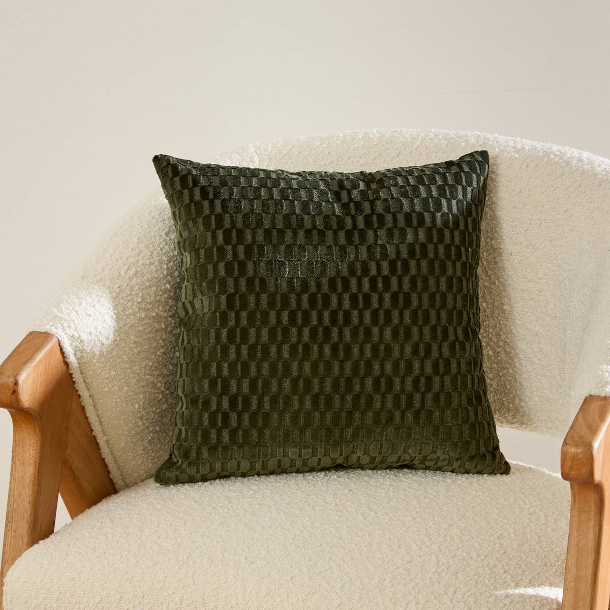Coussin Selia carré 40x40cm vert