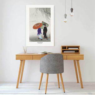 Tableau deux femmes sous la pluie  Toile imprimée