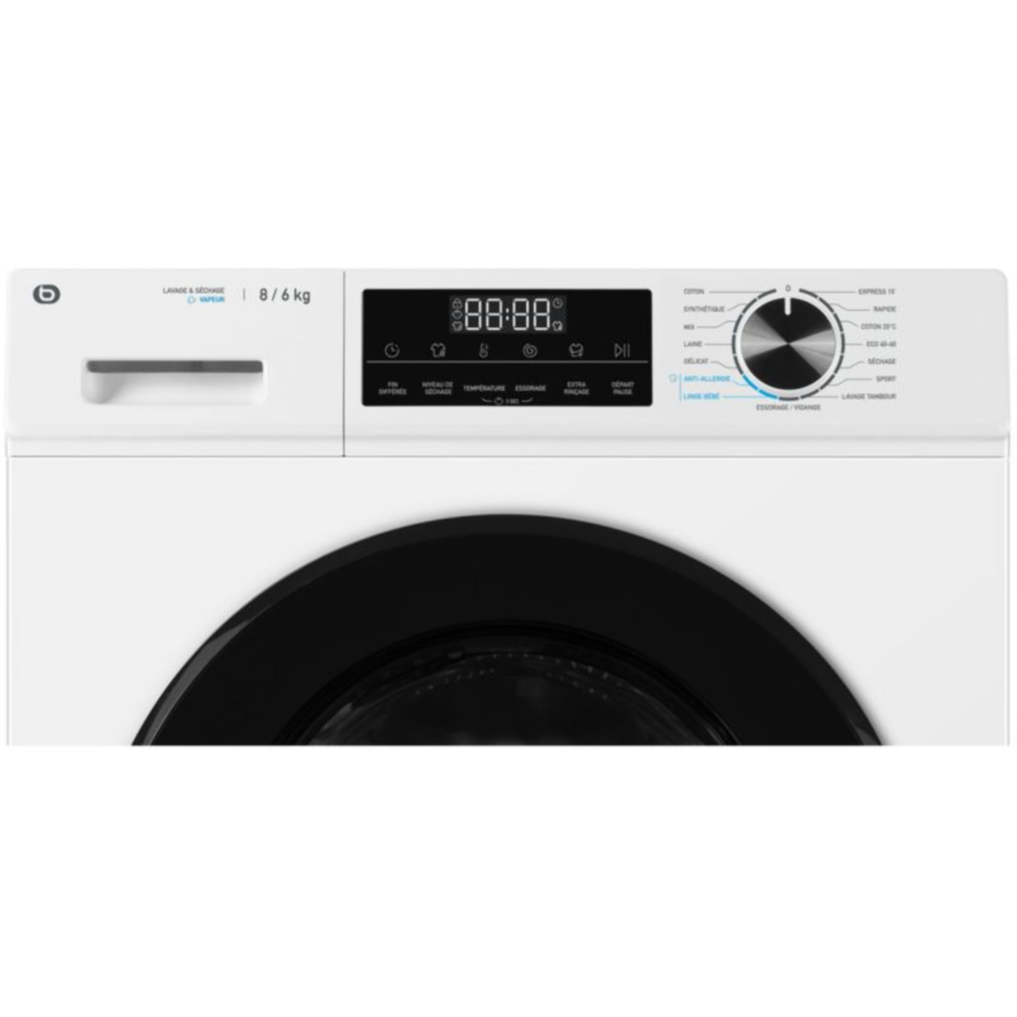 Lave linge séchant hublot ESSENTIELB ELS86-2b