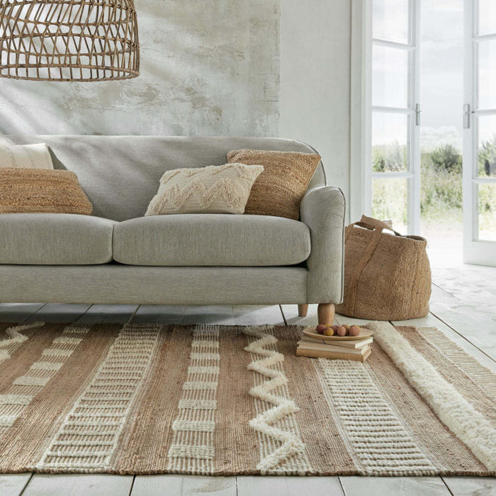 Tapis en jute rectangle MEDINA