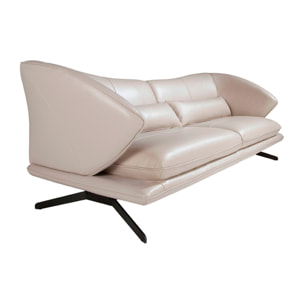 Sofá 2 plazas Angel Cerda en piel de vacuno 175x90x85cm