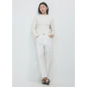 Maglia inserti frill pizzo