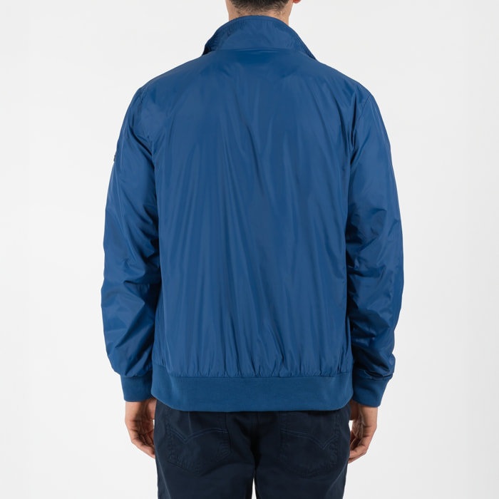 Giubbino nylon polo con patch gommato