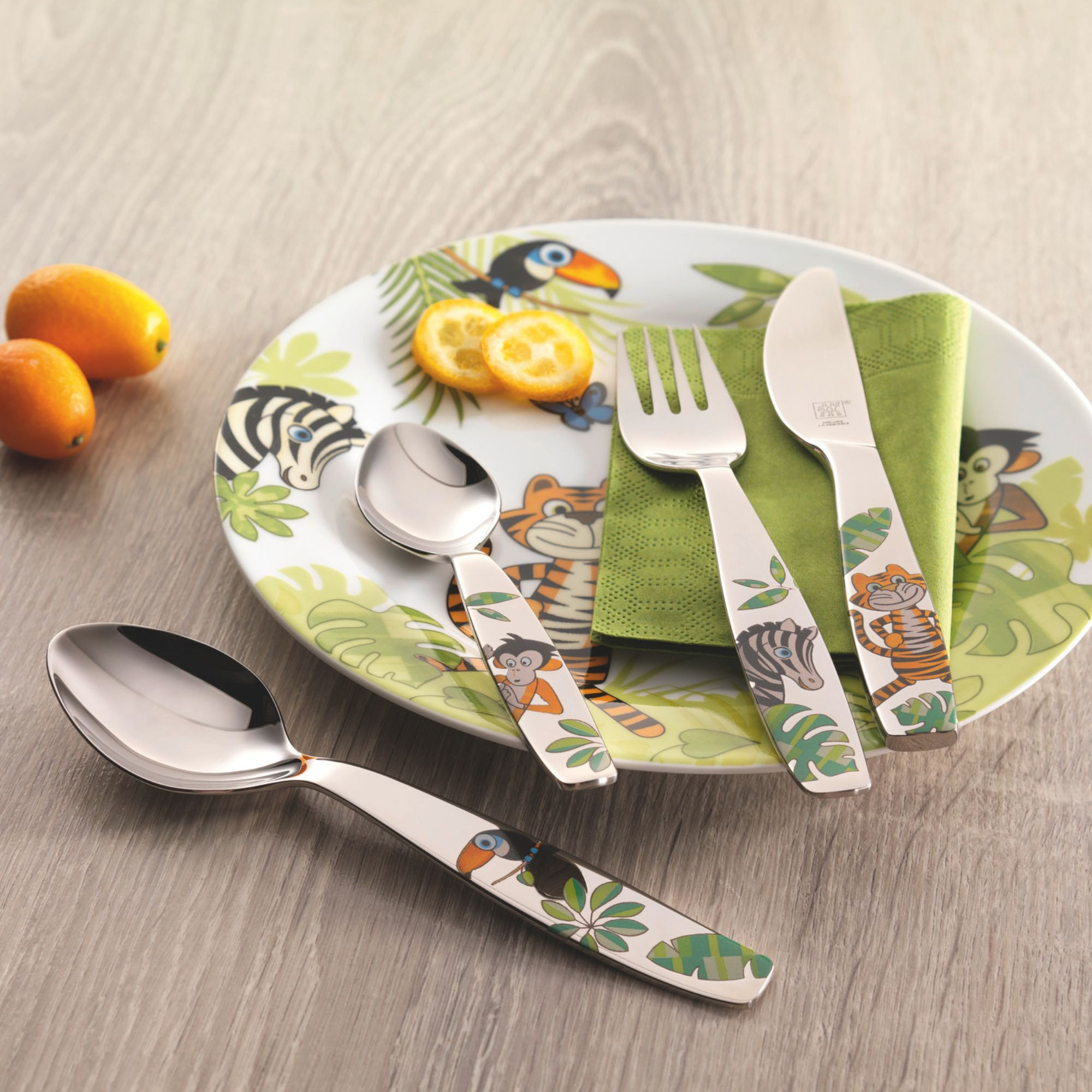 4-pcs, Couverts pour enfants, Argent