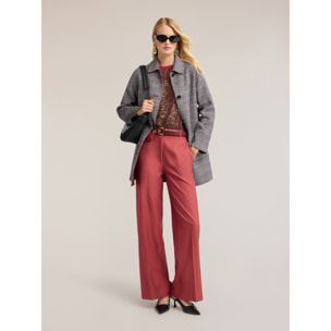 Motivi - Abrigo reversible en mezcla de lana doble - Gris