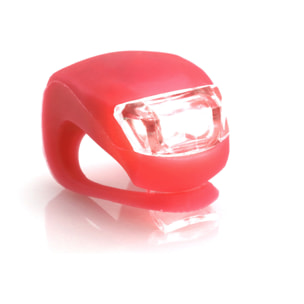 Lanterna Myrto per barra di bicicletta, con 2 led e 3 posizioni di illuminazione.