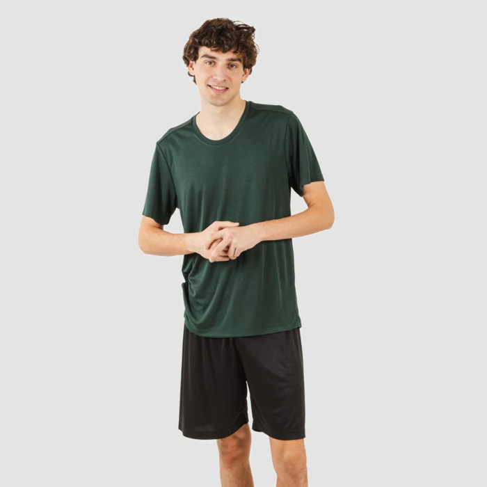 Completo sportivo pantaloncini tecnici semplici da uomo